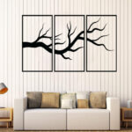 Tree Panel Wall Art Dxf, Svg, Eps, Ai and Pdf Files for Laser Cutting