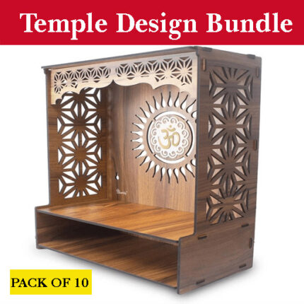 Small CNC Temple Design CDR File - Temple Design Bundle
