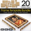 Photo Frame Templates Laser Cut Files