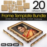 Photo Frame Templates Laser Cut Files