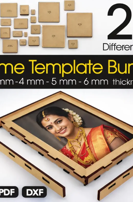 Photo Frame Templates Laser Cut Files