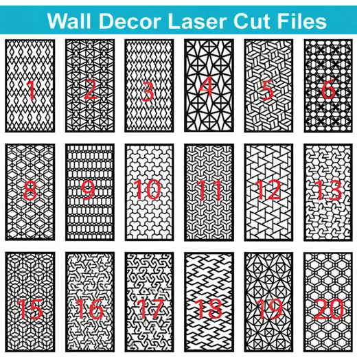 Wall Decor Laser Cut Files