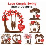 Couple Swing Stand Laser Cut Design