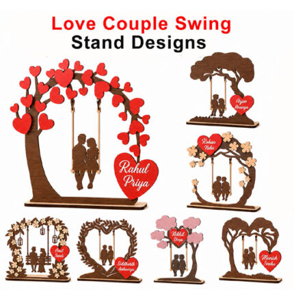 Couple Swing Stand Laser Cut Design