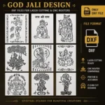God Jali Design DXF Files