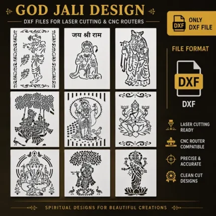 God Jali Design DXF Files