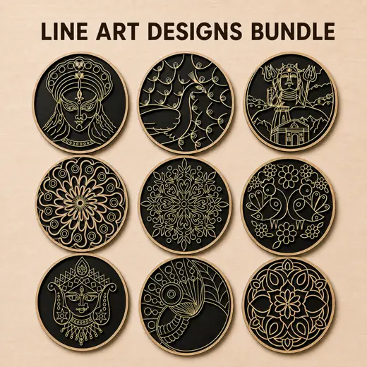 Line Art Designs Bundle