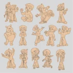 Pre-Marked MDF Base Kids Designs