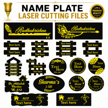 Name Plate Laser Cutting Files